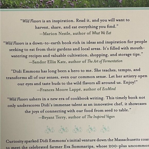 “Wild Flavors” Chef’s Transformative Year Cooking Eva’s Farm Didi Emmons - Picture 14 of 14